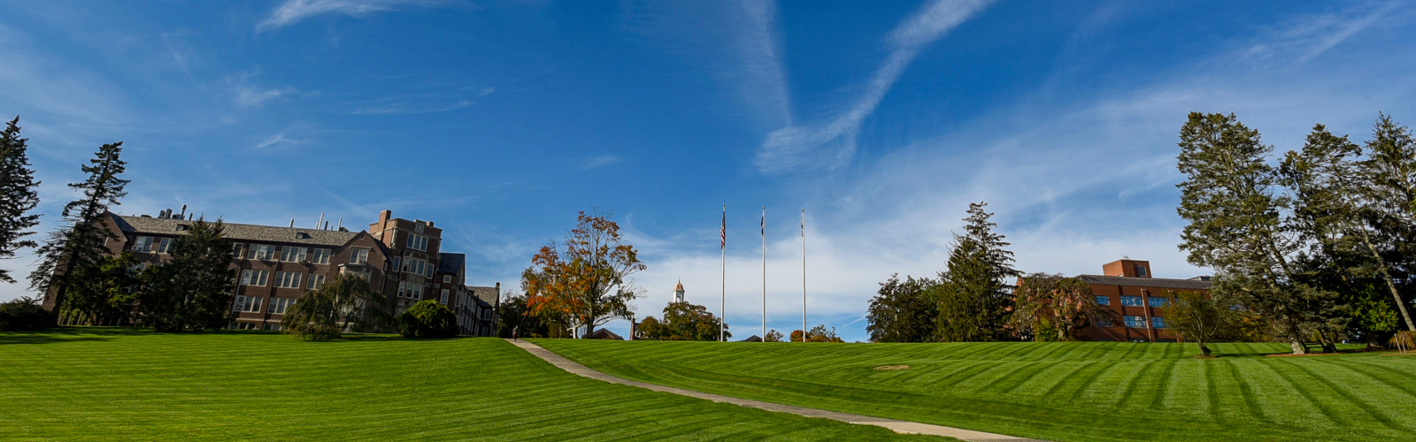 the great lawn at UConn Storrs